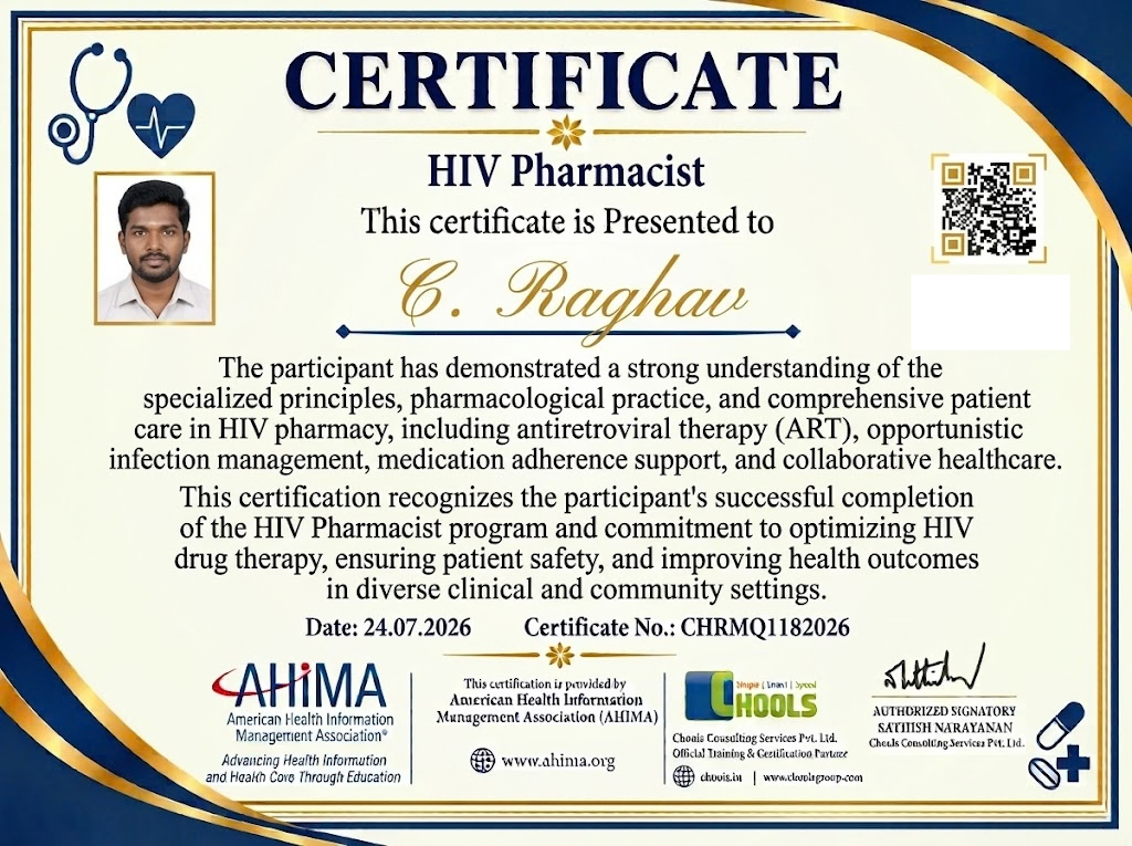 Healthcare and Pharma Program Certificate